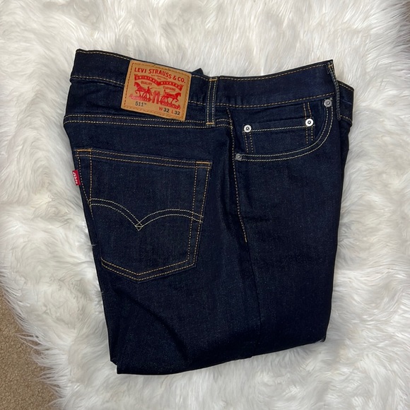 Levi's Other - Levi Strauss 511 Slim Fit Dark Wash Jeans Size 32/32